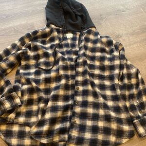 Hooded flannel
